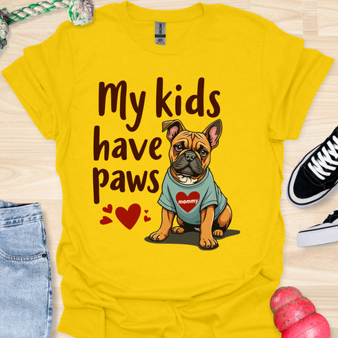 My kids have paws - V6 - Funny Ears T-Shirt